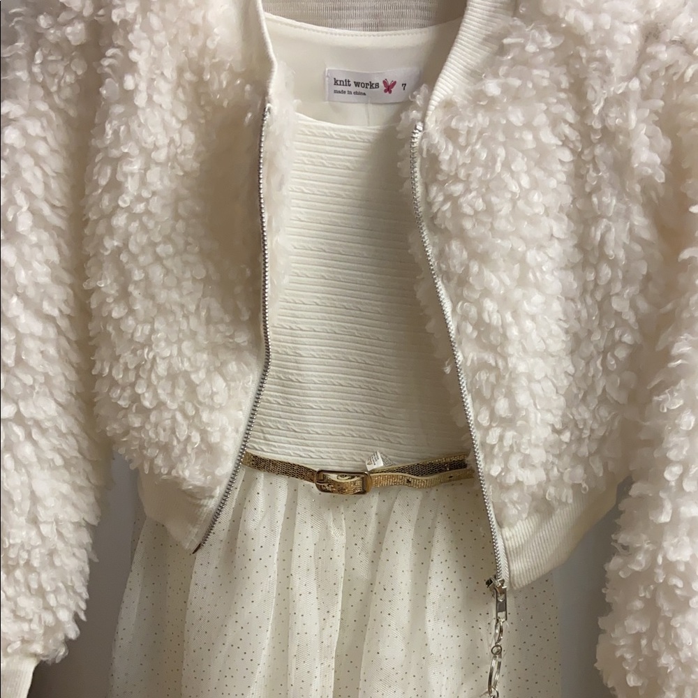 New white sparkle dress
